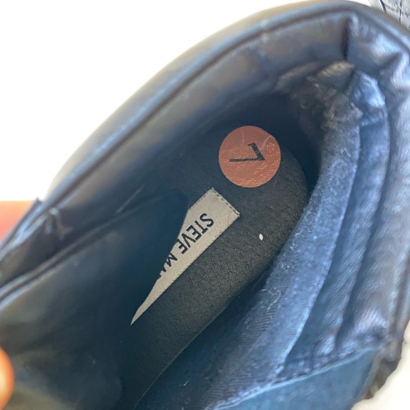 Steve Madden Black Euriah High-Tops - Picture 5 of 5